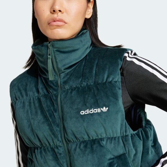 Adidas Regent Velvet Down Puffer Vest - Picture 3 of 4